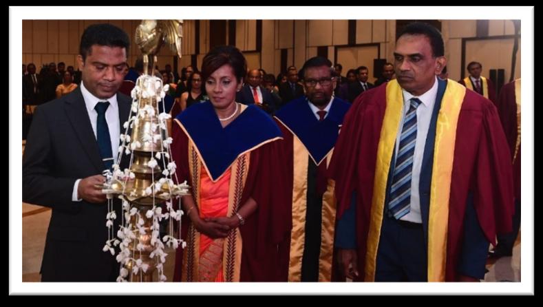 Lighting of the traditional oil lamp at the induction of the 31st President of CCPSL on 17 October 2025