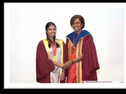 Dr. Chithramali Hasanthika Rodrigo at the Dr. A. V. K. V. de Silva Oration 2025 held on 16 December 2025